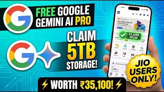 How to Claim FREE Google Gemini AI Pro & 5TB Storage on Jio! (Worth screenshot 5