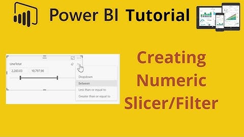 How to Create Numeric Range Slicer or Data Filter in Power BI