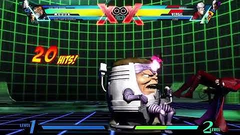 UMVC3- MODOK setup with assist (unblockable stuff)
