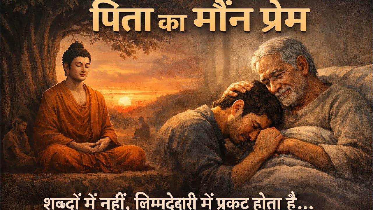 पिता का प्रेम क्यों चुप रहता है? | Buddha Story|father silent ❤ 