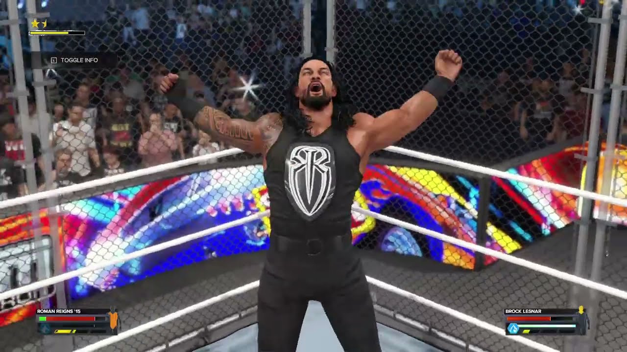 WWE 2K24 Big Dog Roman Reigns vs Beast Incarnate Brock Lesnar