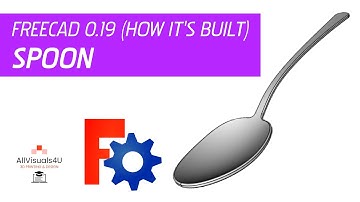 🧱 FreeCAD Spoon Tutorial - FreeCAD Surfaces And Boolean | How It