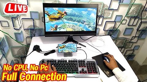 No CPU, No Pc || How To Connect Mobile To Monitor & Play Free Fire Keyboard Mouse In Mobile