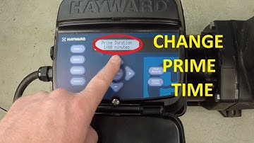 How To Change Prime Duration On Hayward Super Pump VS