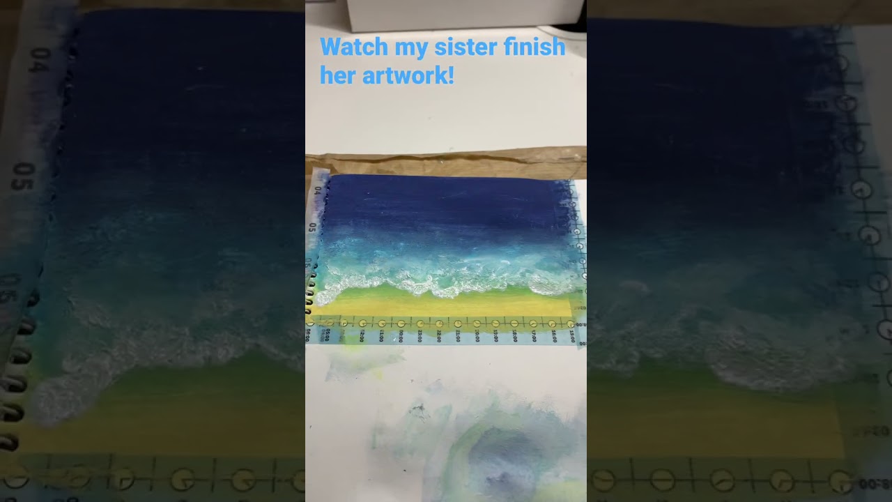 Ocean/beach art by my sis! 