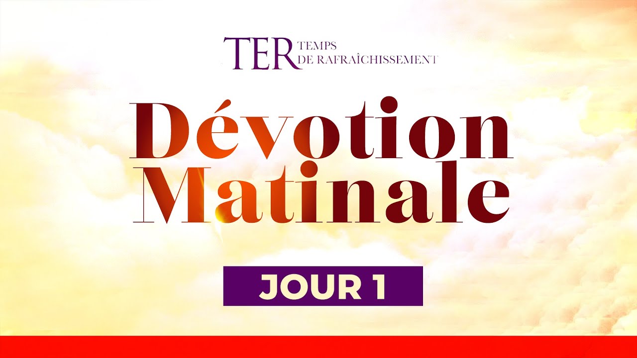 [DÉVOTION MATINALE TER - J1] : Ô Dieu, relève-nous | Pasteur Noela Lumande