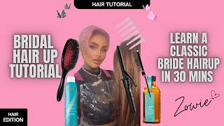 Bridal Hair Updo for Beginners &amp; Pros | Full Tutorial + Product Breakdown
