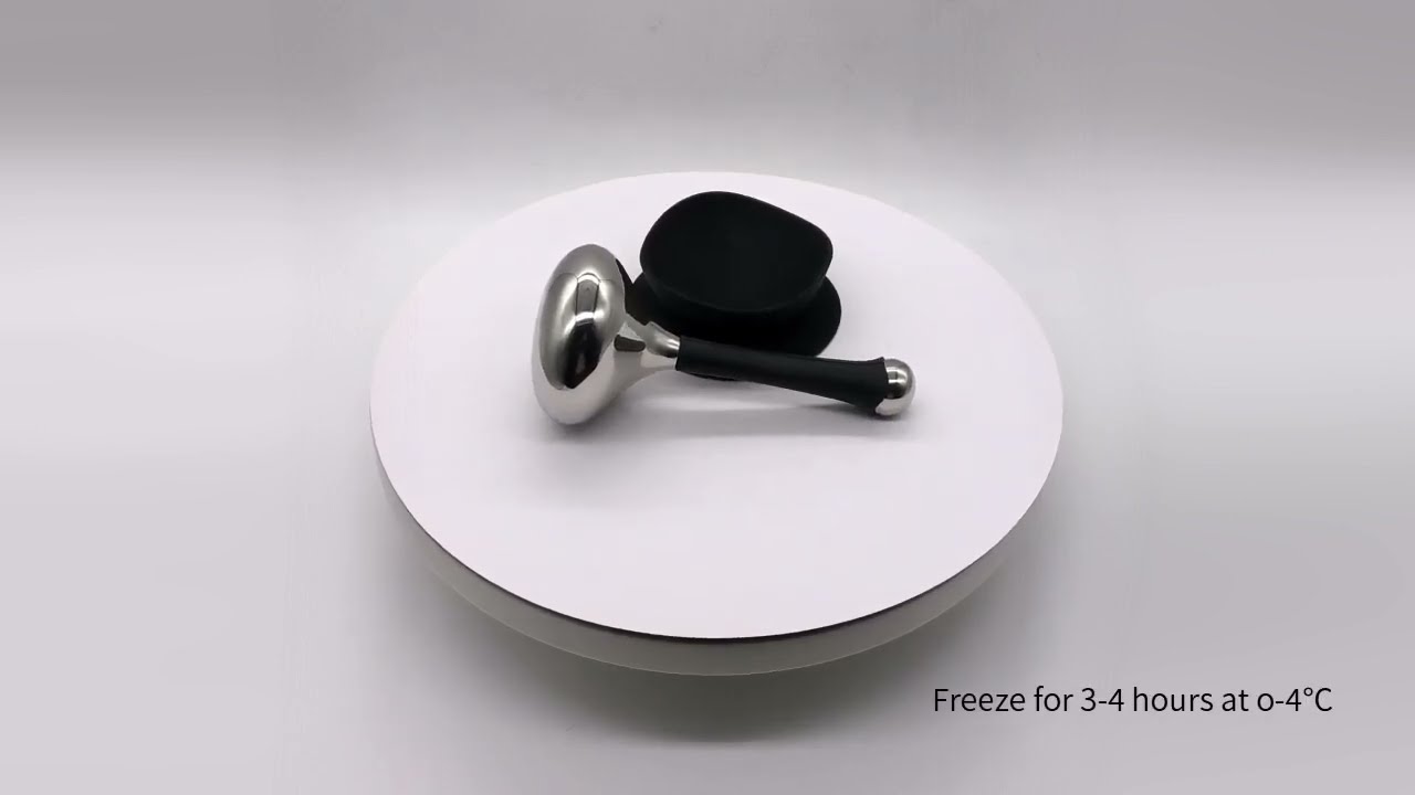 SPA Facial Tool Stainless Steel Massaging Ice Globes with base