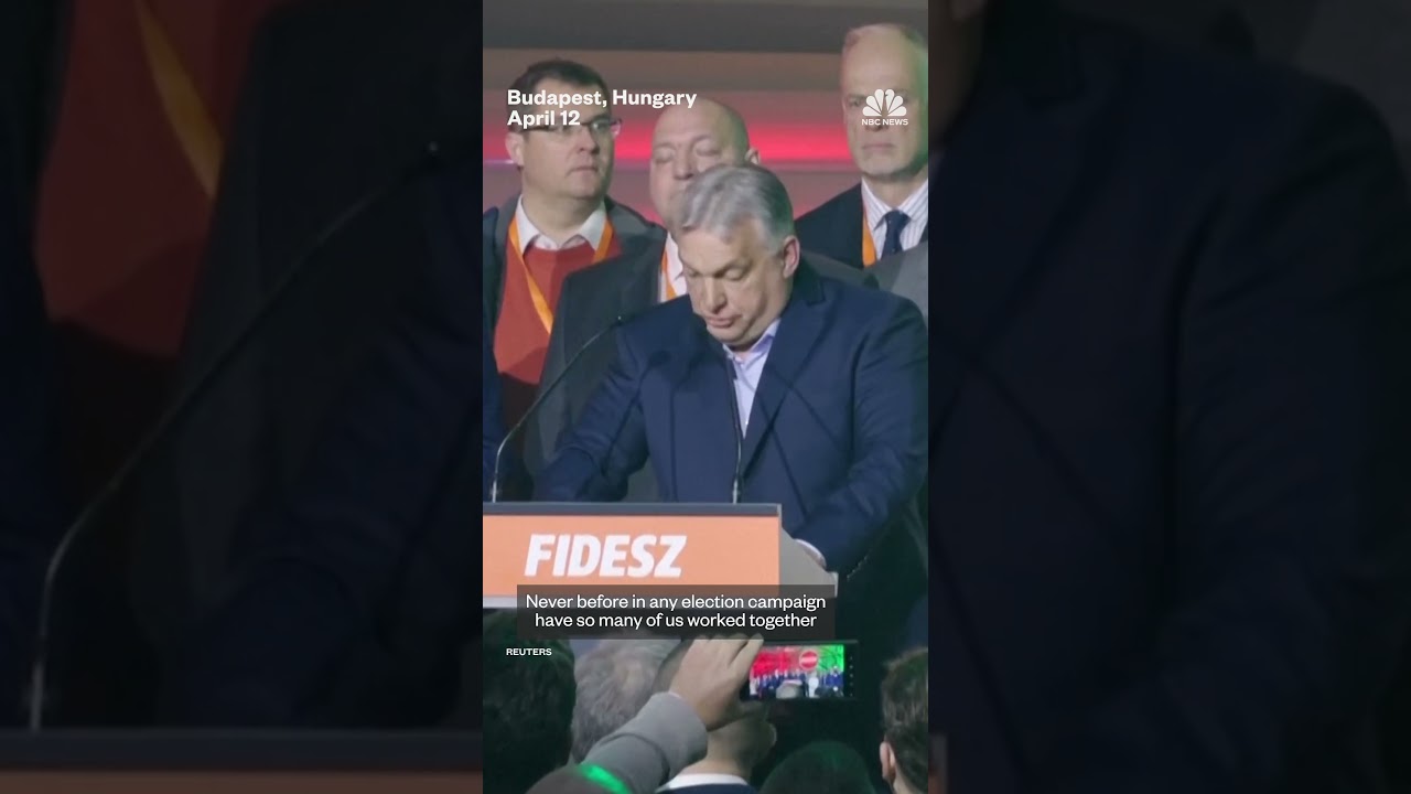 Viktor Orbán concedes defeat as Hungary’s Tisza Party heads for election win