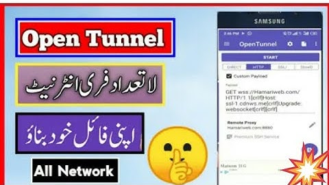 Zong Free Internet | How to create open Tunnel 30 day file | Zong New Remote proxy |zong working vpn