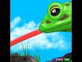 🦒 "Run Away!" A Scary Green Frog Chasing Giraffes #Shorts |cartoons for kids|CoCosToy