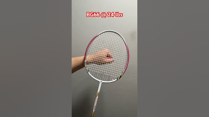 Yonex BG66 Badminton String Sound at 24 lbs #badminton #yonex #yonexbadminton