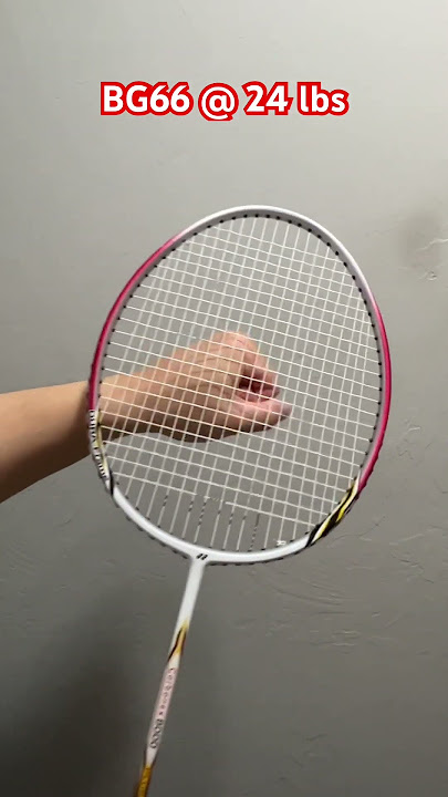 Yonex BG66 Badminton String Sound at 24 lbs #badminton #yonex #yonexbadminton