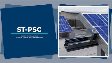 ST-PSC | Triangular system with PSE-C aluminium profile in concrete
