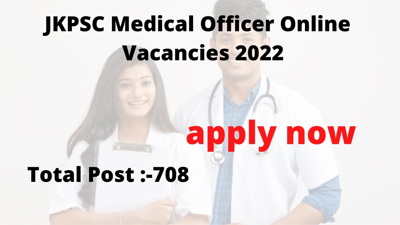 JKPSC Medical Officer Online Form 2021