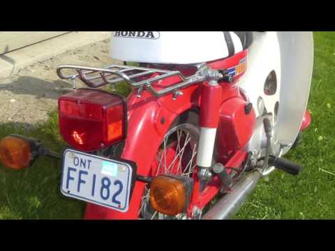 1981 Honda C70 Passport Scooter - YouTube