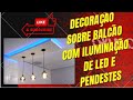 sanca de iluminação sobre balcão em g3sso acartonado (Drway hall)