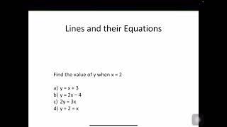 Y9 RL15: Linear Graphs, part 2