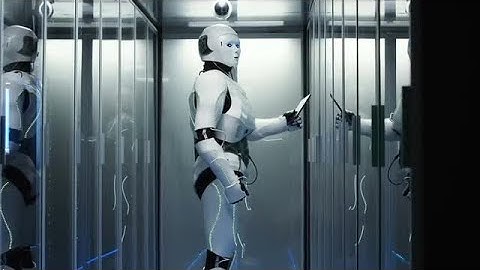 Robot In Data Center Stock Video