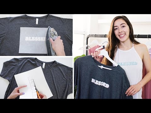 DIY T-Shirts | Iron-On Transfer (Dark Light) - YouTube