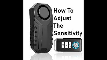 How To Adjust The Sensitivity On The Motorbike Bicycle Anti-Theft 113db Vibration Sensor Alarm