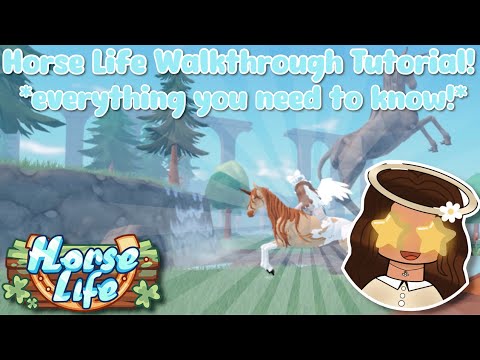 Horse Life Walkthrough Tutorial! *EVERYTHING TO KNOW!* (Horse Life, Roblox!)