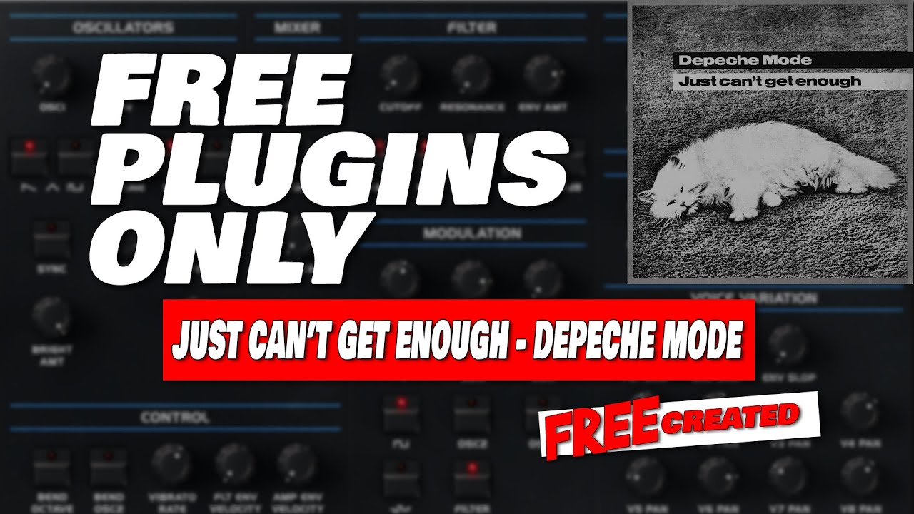 Just Can't Get Enough - Depeche Mode recreated with FREE VSTs