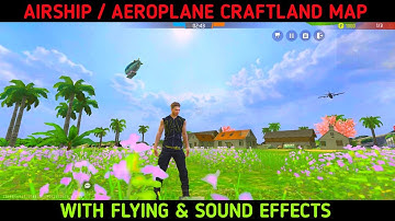 AIRSHIP/AEROPLANE FLYING & SOUND ANIMATION| CRAFTLAND TUTORIAL SCRIPT| FREE FIRE | GOLDEN FOX GAMING