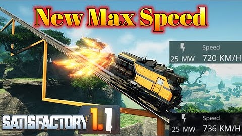 New MAX Train Speed Record - Satisfactory 1.1