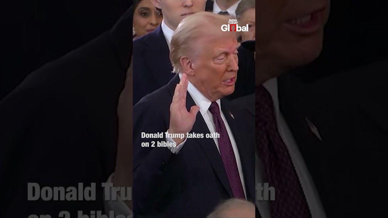 Donald Trump Sworn In As 47th US President Historic Oath Ceremony
