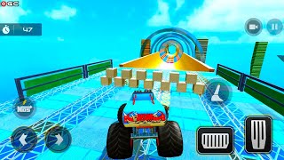 Monster Truck Mega Ramp Stunts - Racing Car Driver Game 2021 - Android Gameplay screenshot 5