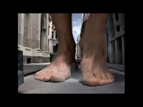 Giant feet commercial