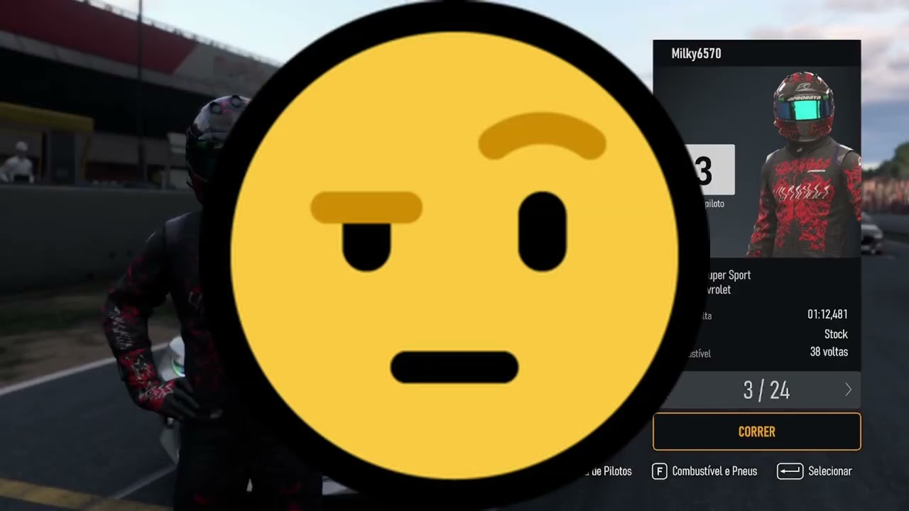 Forza Motorsport, ganhei a primeira corrida da série, e com folga...