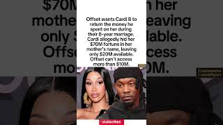 Offset Wants $70M #shorts #CardiB #Offset #relationship #marriage #dating #couple