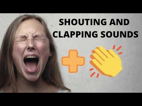 Shouting and clapping sounds (1 hour) - YouTube