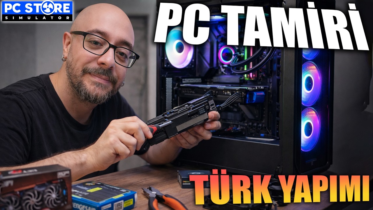 YENİ TÜRK YAPIMI BİLGİSAYAR TAMİR SİMULASYONU !! MÜŞTERİ AKINI | PC STORE SIMULATOR !!