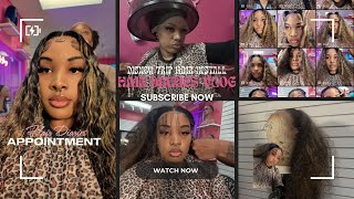 Hair Diaries | Quandian HAIR | Balyage Highlight DeepWave Lace Frontal Wig Install Tutorial |How to 