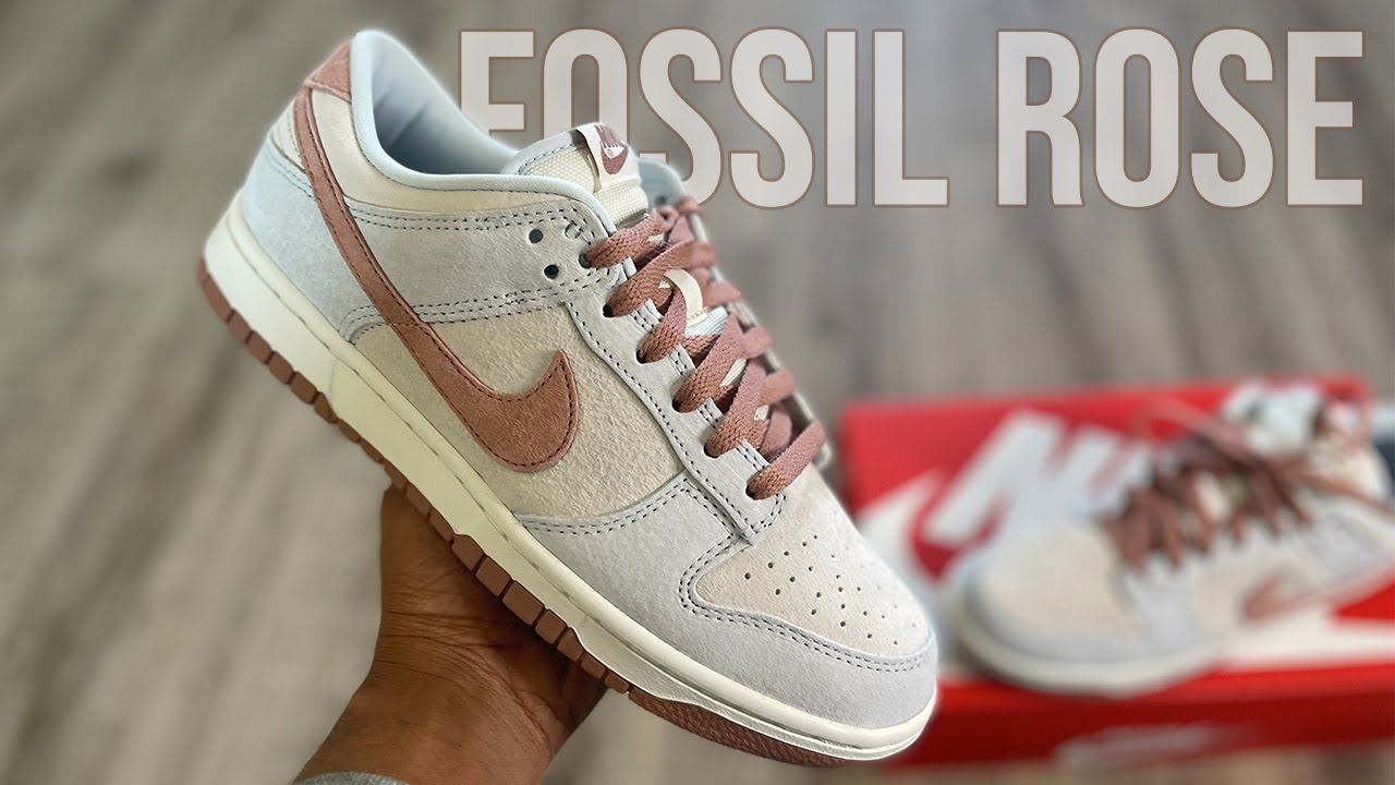 SHOCKINGLY GOOD! Nike Dunk Low Fossil Rose On Feet Review - YouTube