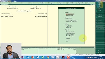 001 Creating Company and Enabling GST in Tally ERP9
