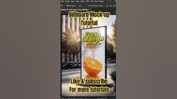 Billboard Mock-up tutorial in #photoshop #photoshoptutorial by @alsho3ebi #viralvideo