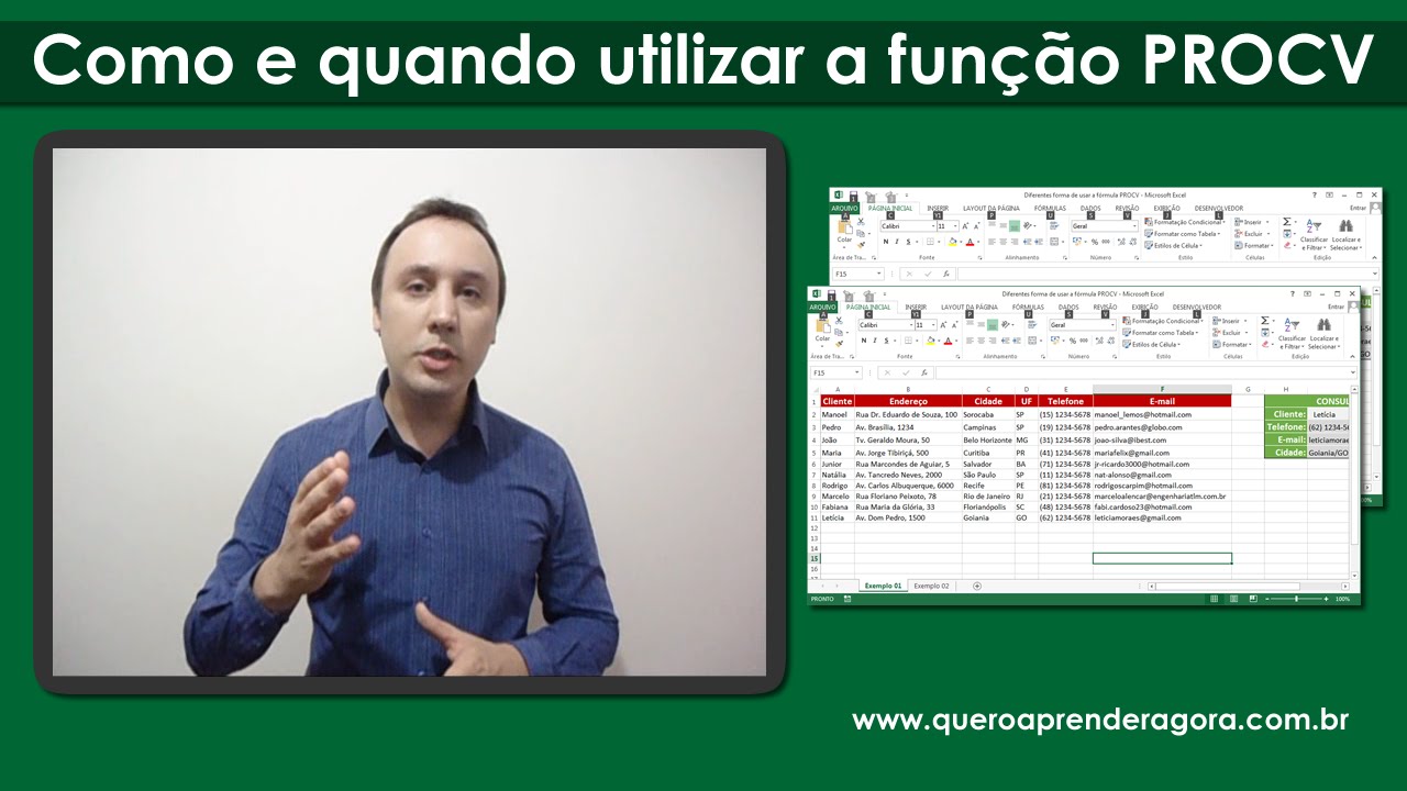 COMO USAR A FUNÇÃO PROCV NO EXCEL? - YouTube
