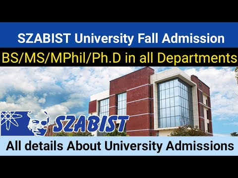 SZABIST University admissions fall 2021 ||University Hub Pakistan||SZABIST Islamabad