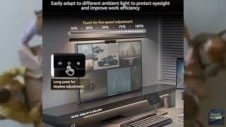 Review - VIEYKEA Monitor Light Bar for Computer with Auto Dimming, Memory Function and St