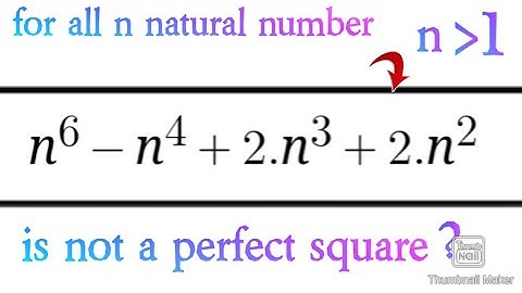 number theory problem is not a perfect square?