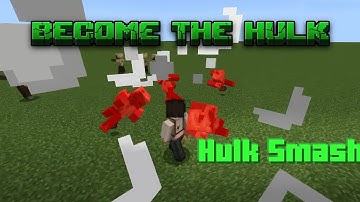Become the Hulk with only Commands! (Bedrock Tutorial)
