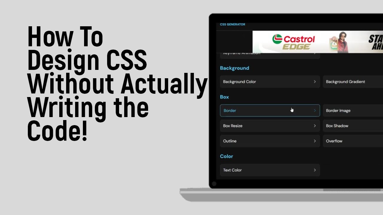 How to Design CSS Without Actually Writing the Code [easy] - YouTube