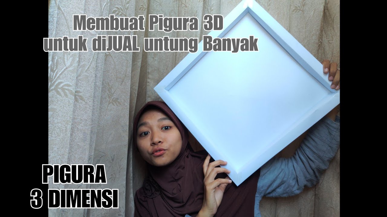  Cara  mudah membuat  pigura  3D pigura  kertas  3 Dimensi 