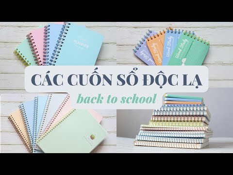 Video Mùa Back To School Sắm Mấy Cuốn Sổ Độc Lạ Mà Rẻ Lắm Nè... - YouTube