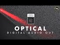 Sortie audio numrique optique connectez les hautparleurs au tlviseur