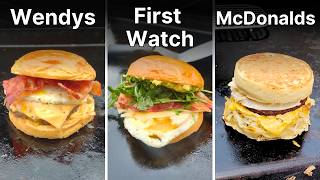 10 Fast Food Style Breakfast Sandwiches on the Griddle